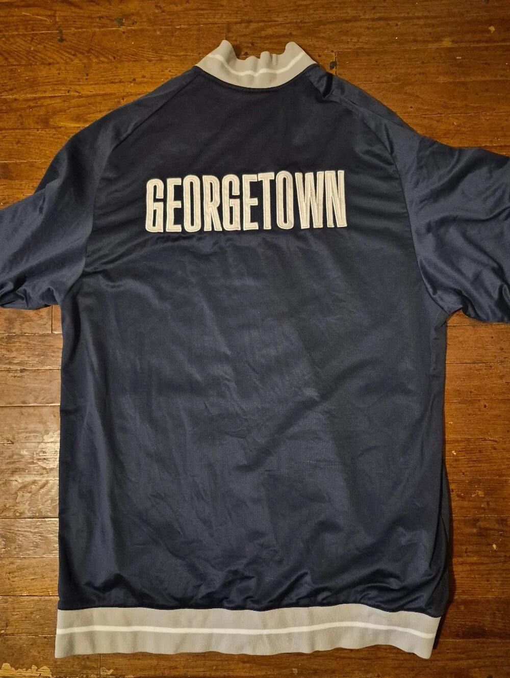 Georgetown Hoyas Mens Sz XL Warm Up Shoot Around Jersey Blue Gray